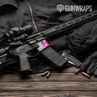 Old School Duck Magenta Tiger AR-15 Mag Well Gun Skin Vinyl Wrap