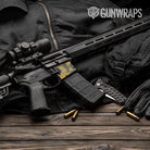 Old School Duck Militant Yellow AR-15 Mag Well Gun Skin Vinyl Wrap