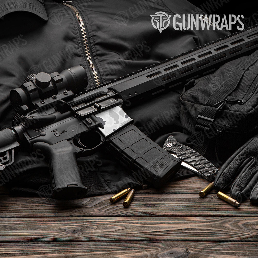 Old School Duck Snow AR-15 Mag Well Gun Skin Vinyl Wrap