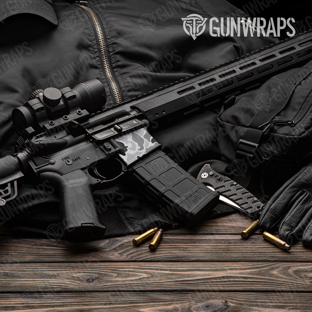 Old School Duck Urban Night AR-15 Mag Well Gun Skin Vinyl Wrap