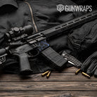 Vivid Hex Blue AR-15 Mag Well Gun Skin Vinyl Wrap