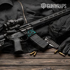 Vivid Hex Tiffany Blue AR-15 Mag Well Gun Skin Vinyl Wrap