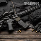Woodgrain Bango AR-15 Mag Well Gun Skin Vinyl Wrap