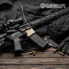 Woodgrain Montmartre AR-15 Mag Well Gun Skin Vinyl Wrap