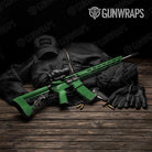 AR 15 Hex Electric Green Gun Skin Vinyl Wrap