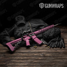 AR 15 Hex Electric Pink Gun Skin Vinyl Wrap