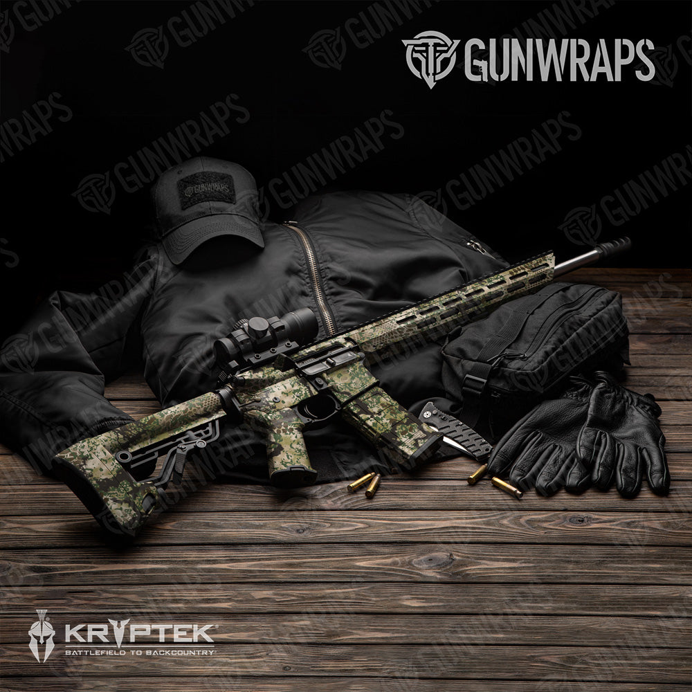 AR 15 Kryptek Obskura Transitional Brown Camo Gun Skin Vinyl Wrap