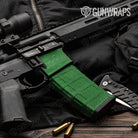 AR 15 Mag & Mag Well Hex Electric Green Gun Skin Vinyl Wrap