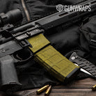 AR 15 Mag & Mag Well Hex Electric Yellow Gun Skin Vinyl Wrap