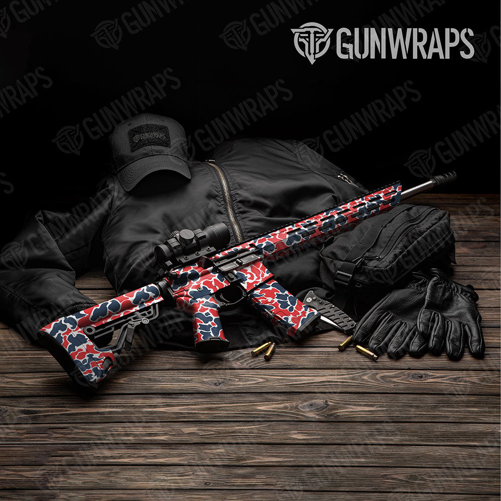 Old School Duck America Gun Skin Vinyl Wrap