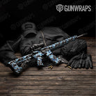 Old School Duck Baby Blue Gun Skin Vinyl Wrap