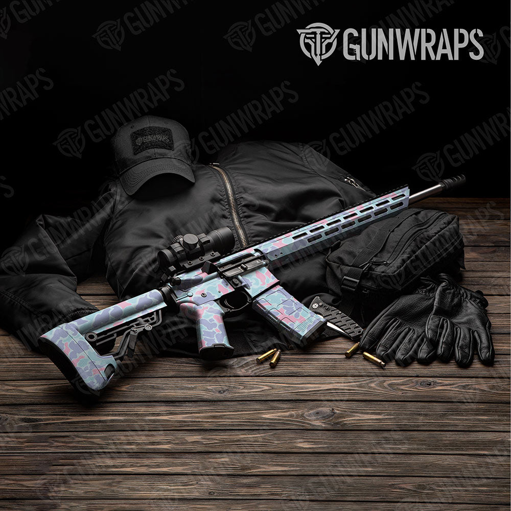 Old School Duck Cotton Candy Gun Skin Vinyl Wrap