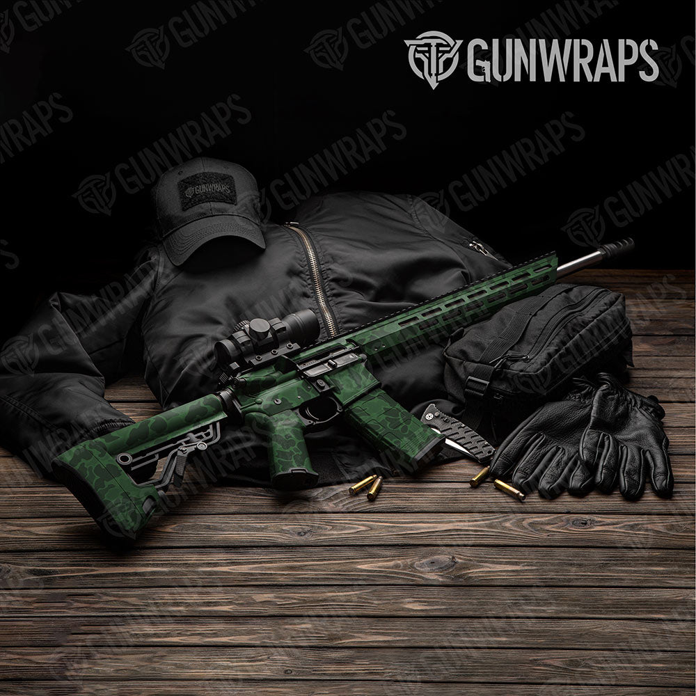 Old School Duck Elite Green Gun Skin Vinyl Wrap