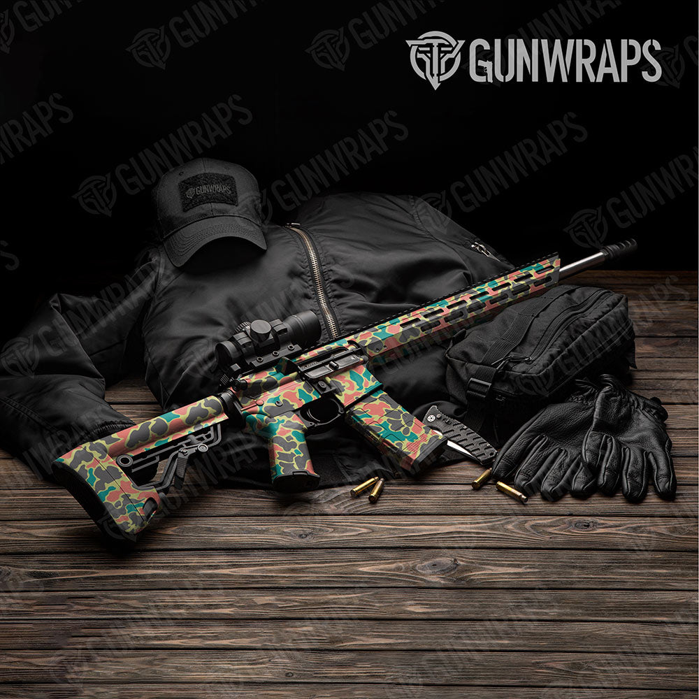 Old School Duck Fiesta Gun Skin Vinyl Wrap