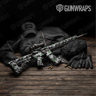 Old School Duck Green Tiger Gun Skin Vinyl Wrap