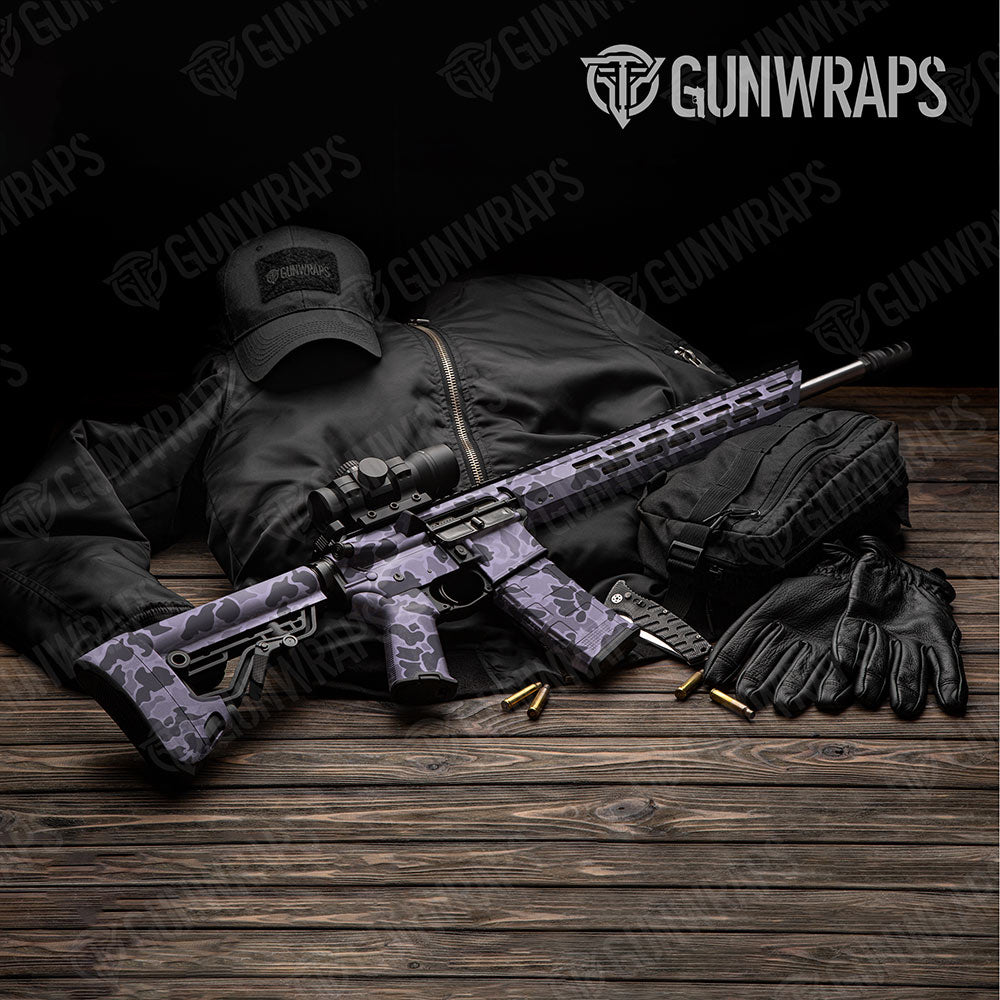 Old School Duck Lilac Gun Skin Vinyl Wrap