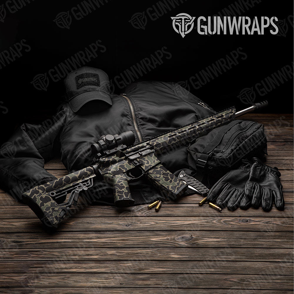 Old School Duck Militant Charcoal Gun Skin Vinyl Wrap