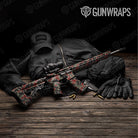 Old School Duck Militant Red Gun Skin Vinyl Wrap