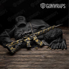 Old School Duck Militant Yellow Gun Skin Vinyl Wrap