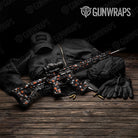 AR 15 Paintball Orange Tiger Gun Skin Vinyl Wrap