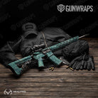 AR-15 Realtree Aspect Sea Foam Camo Gun Skin Vinyl Wrap