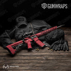 AR-15 Realtree Fishing Red Camo Gun Skin Vinyl Wrap