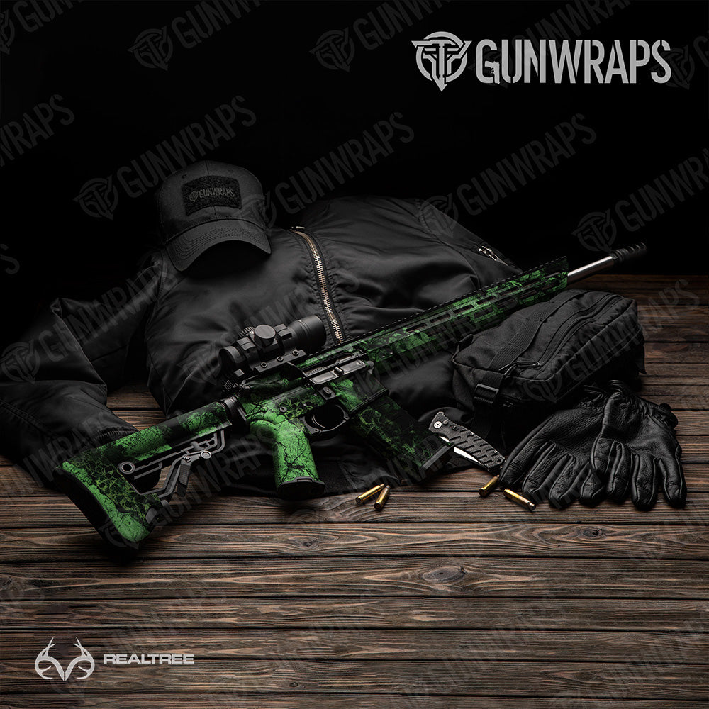 AR 15 Realtree WAV3 Monster Camo Gun Skin Vinyl Wrap