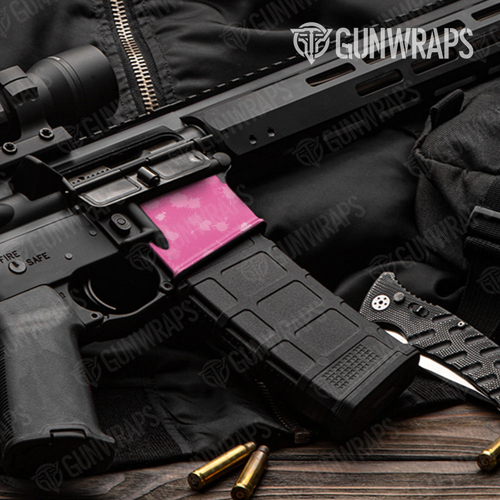 AR 15 Mag Well Paintball Elite Pink Gun Skin Vinyl Wrap