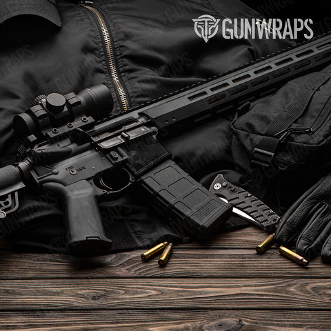 Grey AR-15 Well Gun Skin Vinyl Wraps