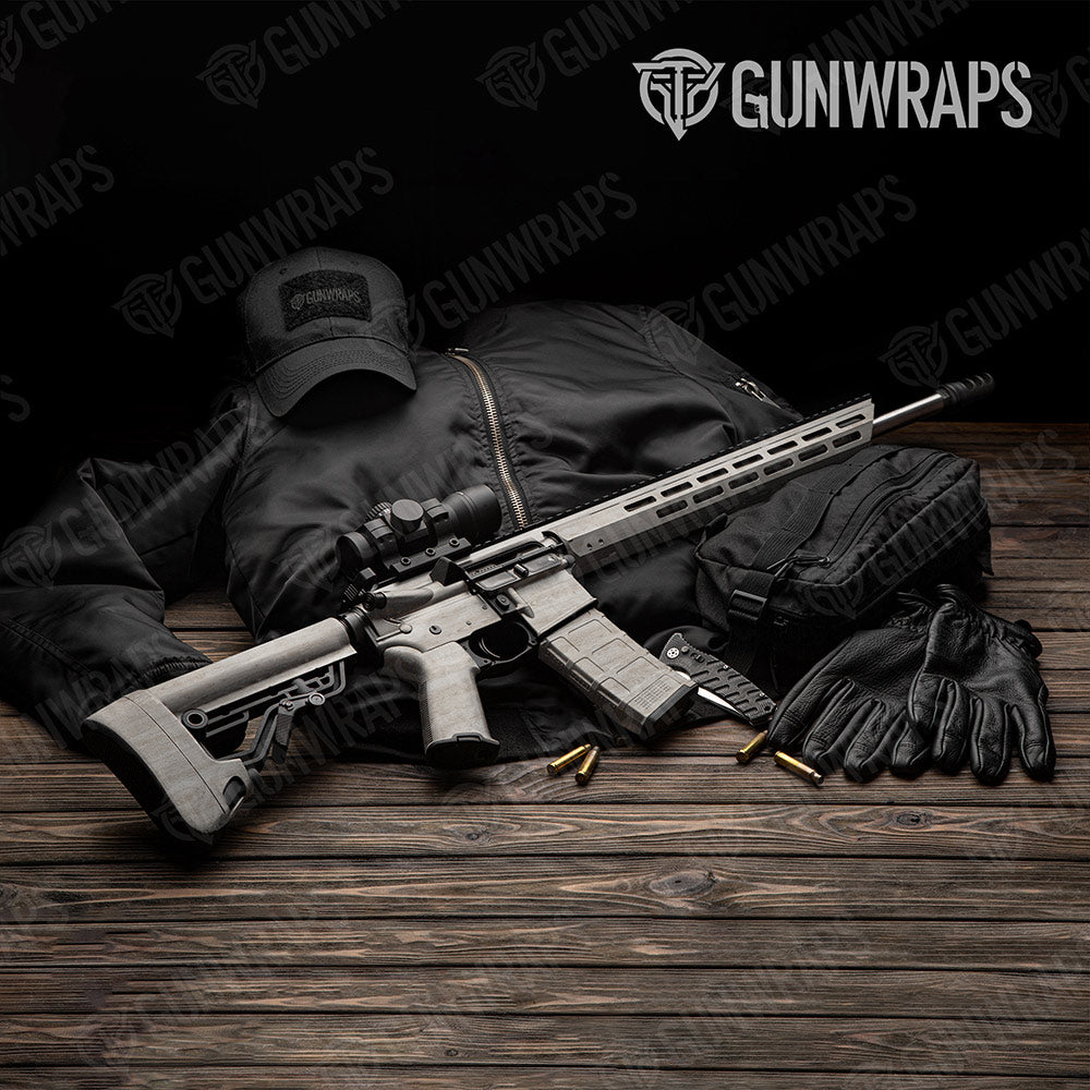 Woodgrain Megeve Gun Skin Vinyl Wrap