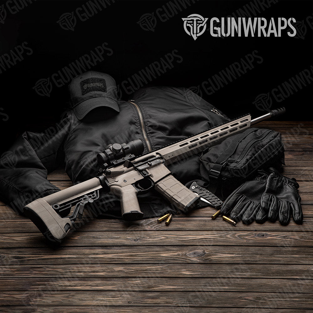Woodgrain Stockholm Gun Skin Vinyl Wrap
