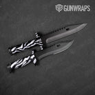 Animal Zebra Knife Gear Skin Vinyl Wrap