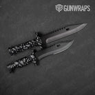 Knife Bandana Black & White Gear Skin Vinyl Wrap