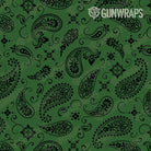 Rifle Bandana Green & Black Gun Skin Pattern