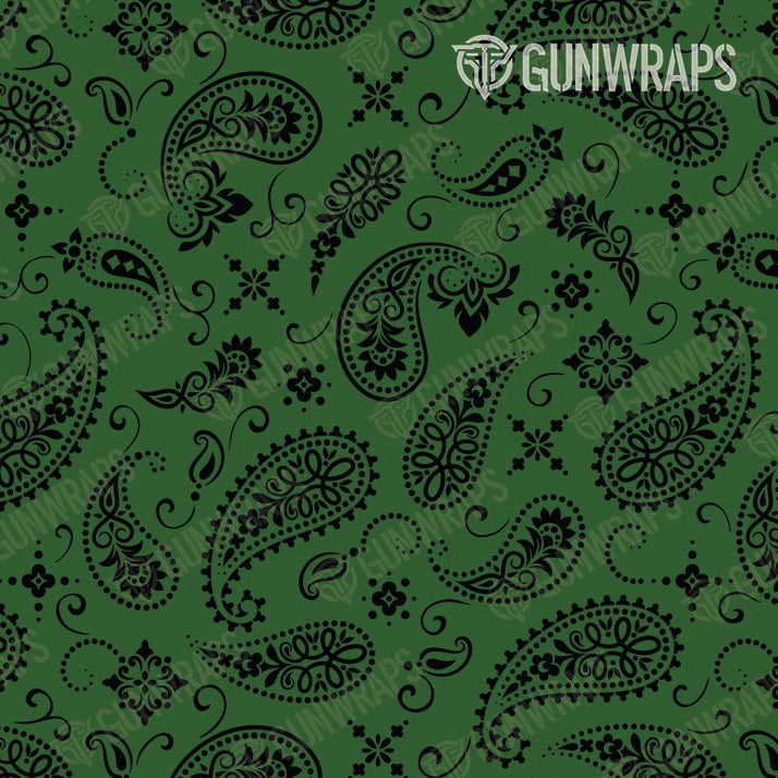 Universal Sheet Bandana Green & Black Gun Skin Pattern