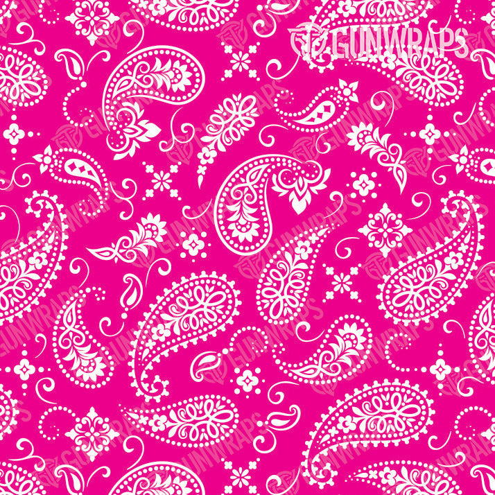 Bandana Magenta White Knife Gear Skin Vinyl Wrap