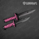 Knife Bandana Pink & Black Gear Skin Vinyl Wrap