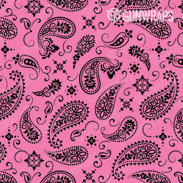 Pistol Slide Bandana Pink & Black Gun Skin Pattern