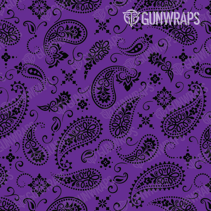 Rifle Bandana Purple & Black Gun Skin Pattern