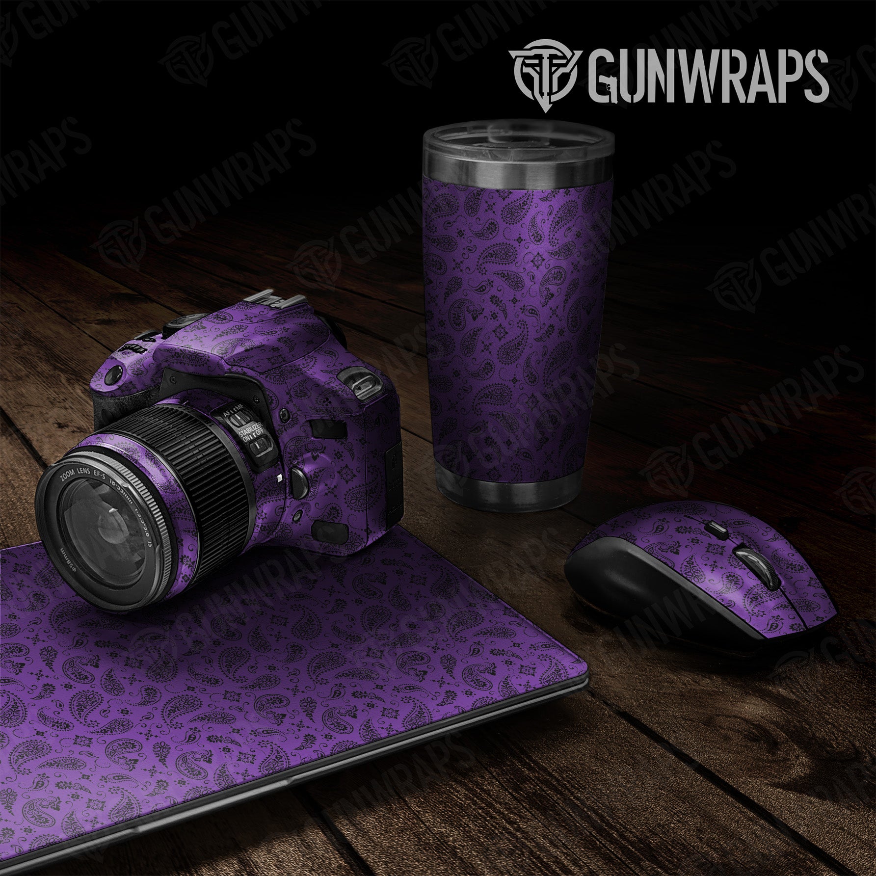 Bandana Purple Black Universal Sheet 