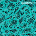 Bandana Tiffany Blue Black Knife Gear Skin Vinyl Wrap