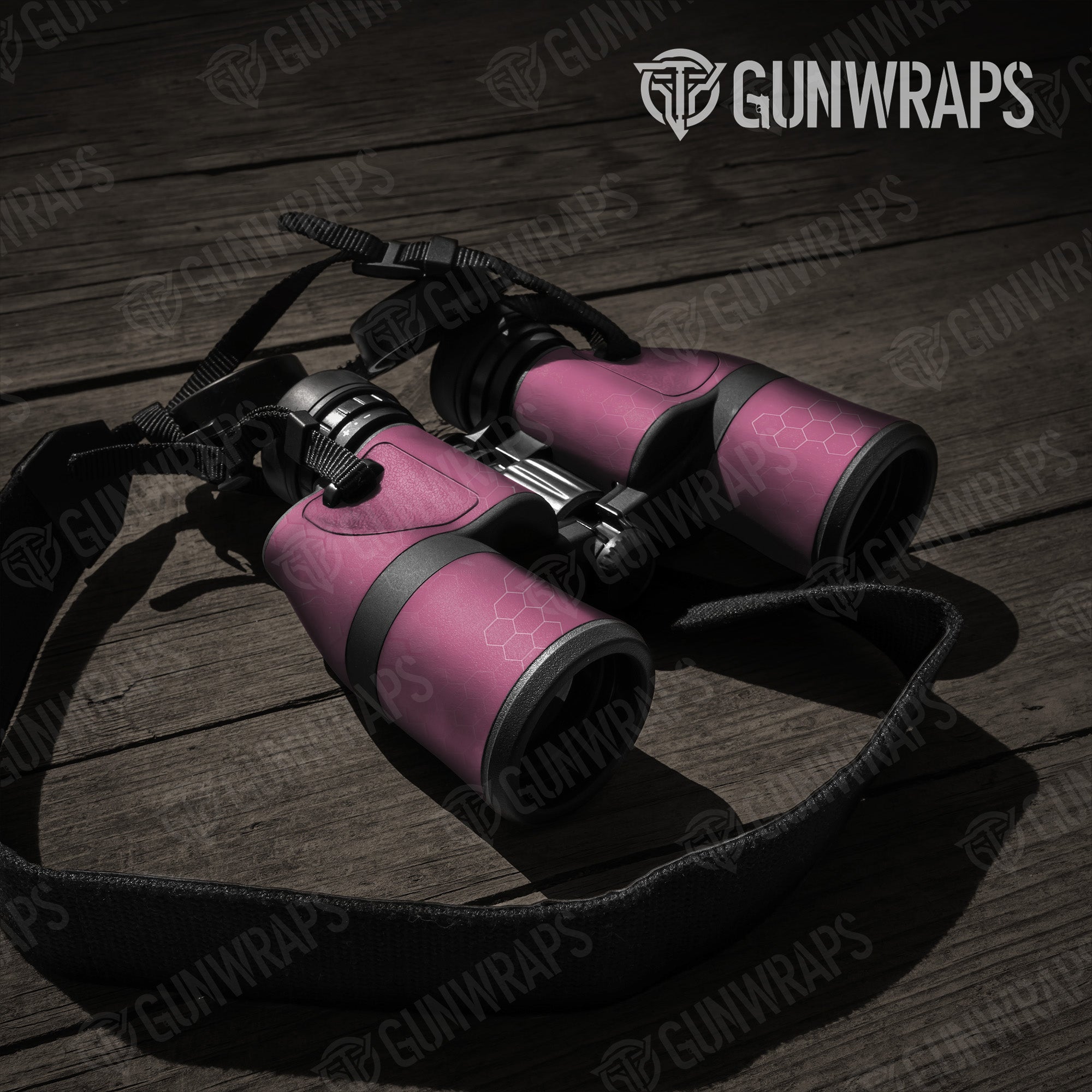 Binocular Hex Electric Pink Gun Skin Vinyl Wrap