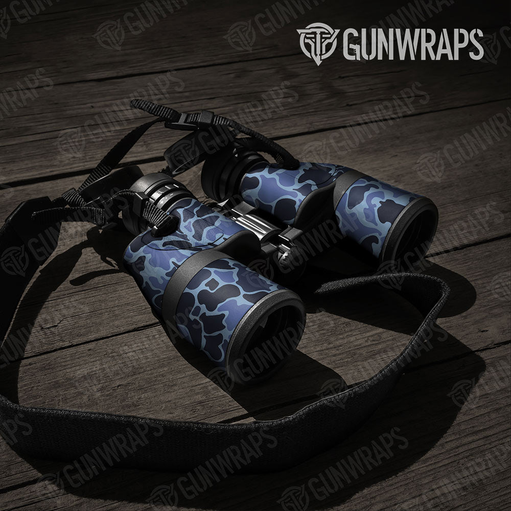 Old School Duck Blue Urban Night Gun Skin Vinyl Wrap