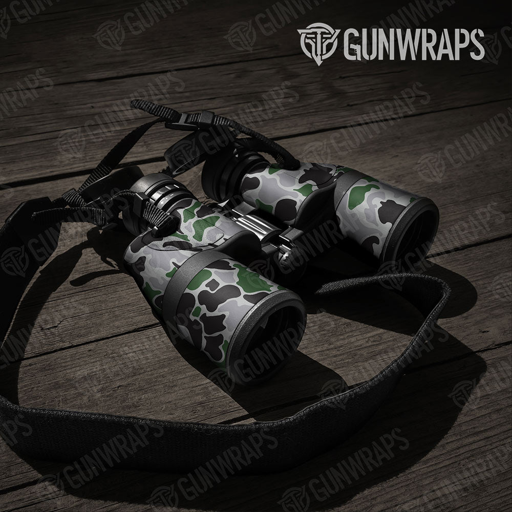 Old School Duck Green Tiger Gun Skin Vinyl Wrap