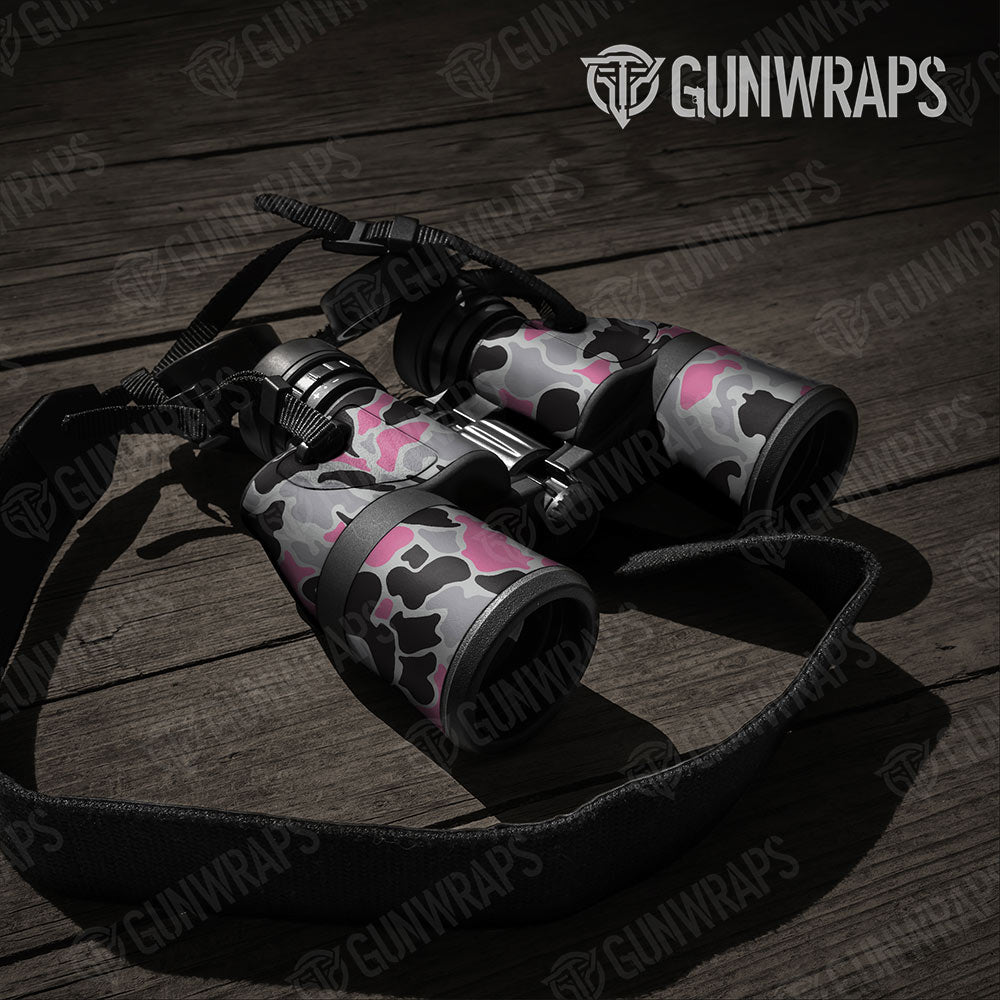 Old School Duck Pink Tiger Gun Skin Vinyl Wrap