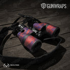 Binocular Realtree WAV3 Red Blue Camo Gun Skin Vinyl Wrap