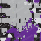 Universal Sheet Broken Plaid Purple Camo Gun Skin Pattern