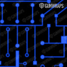 Shotgun Circuit Board Blue Gun Skin Pattern