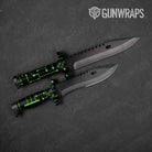 Circuit Board Green Knife Gear Skin Vinyl Wrap