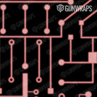 Pistol Slide Circuit Board Pink Gun Skin Pattern